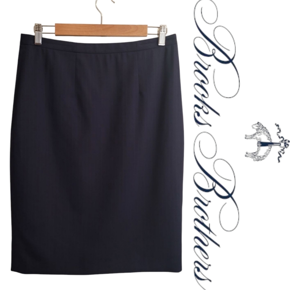 🆕️ Brooks Brothers Wool Pinstripe Pencil Skirt